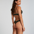 Lace Back Invisible Thong, Green