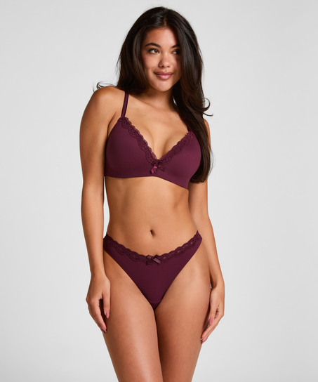 Lola Padded Non-Wired Bra, Purple