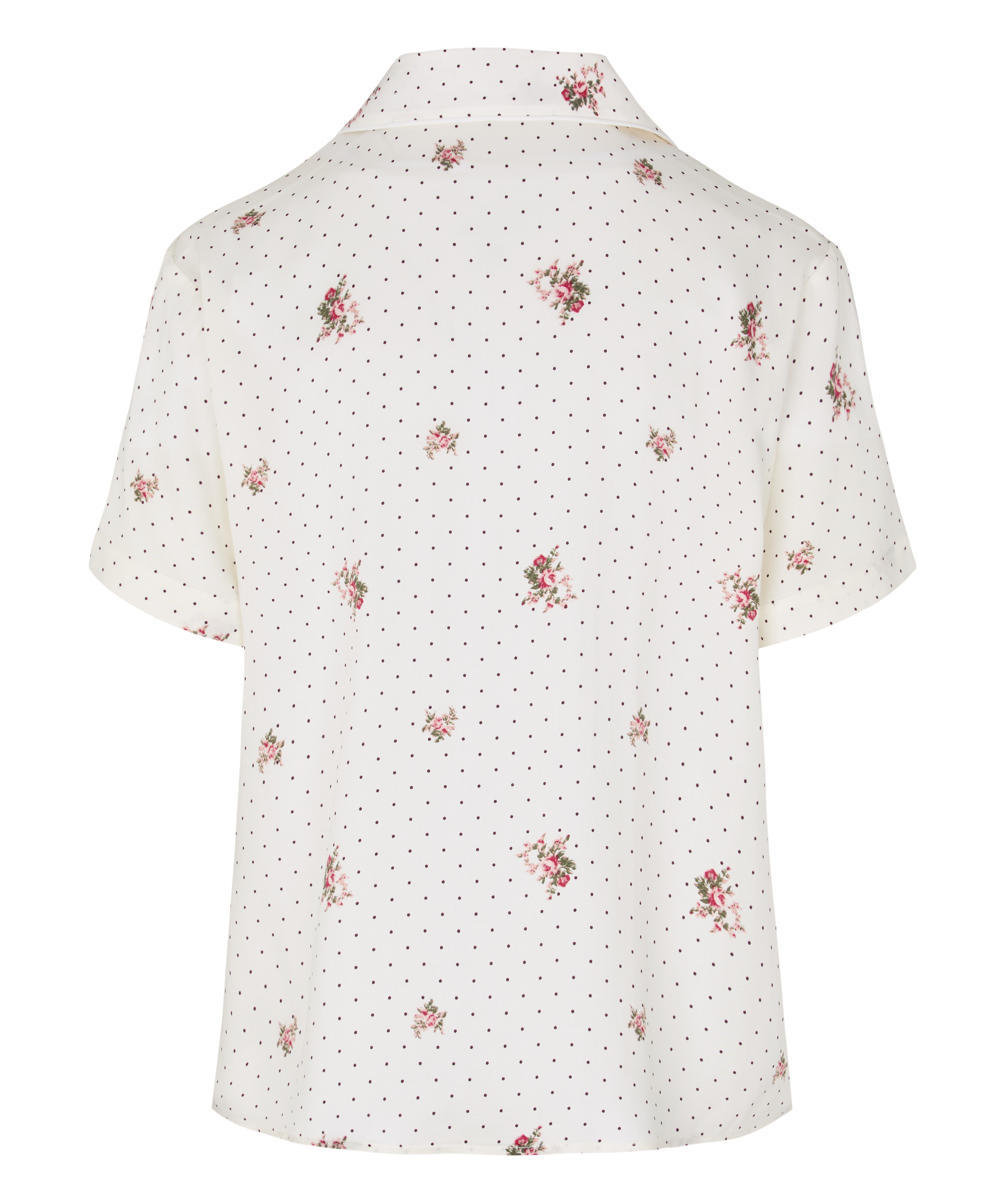Pyjama Jacket Satin, White, main
