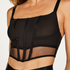 Love Me Mesh Corset Top, Black