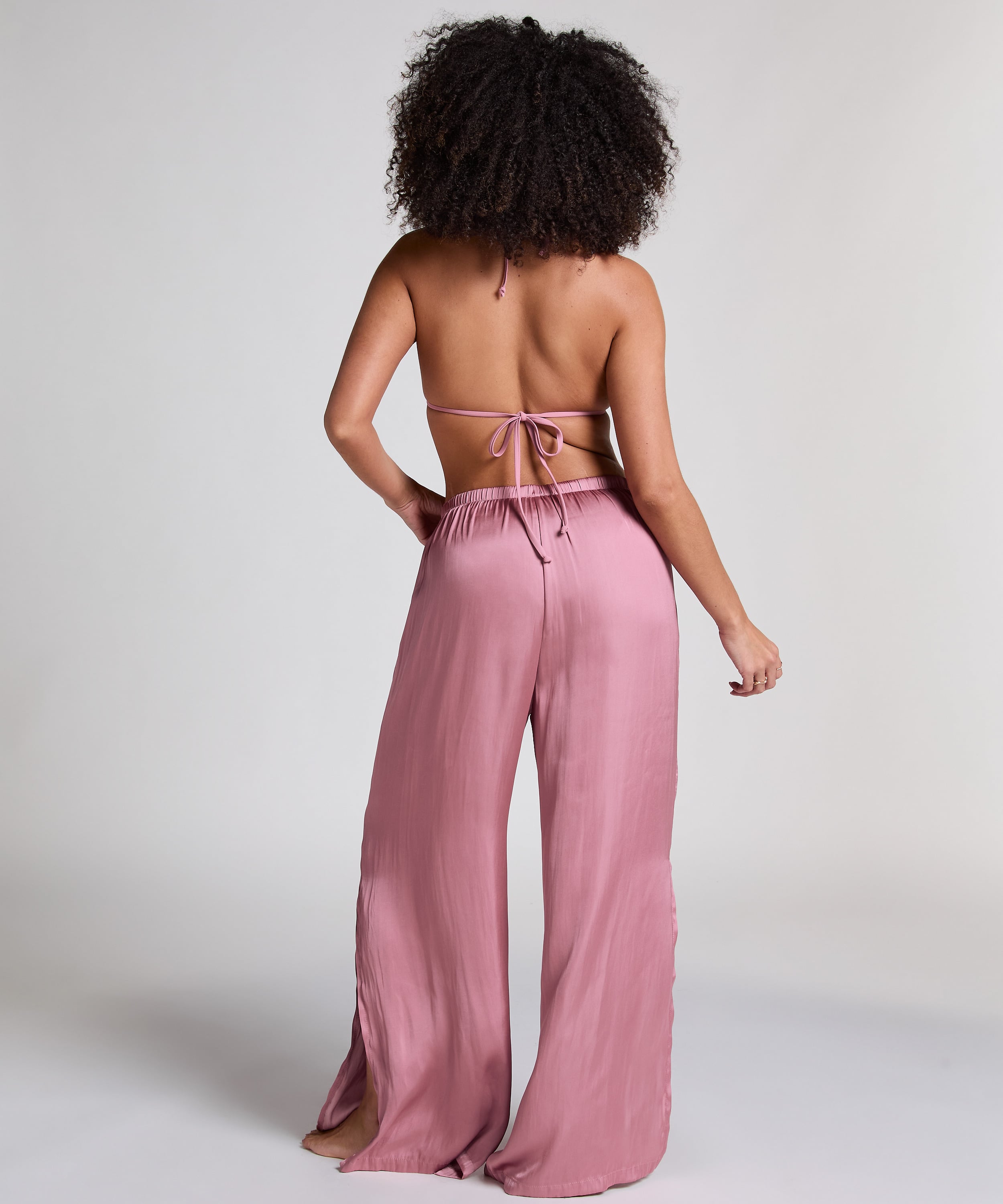 Beach Satin Pant, Pink, main