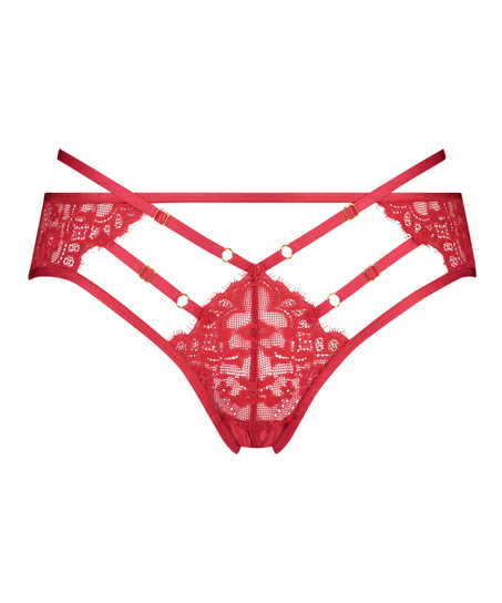 Iggy Brazilian with open crotch, Red