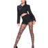 15 Denier Tights Criss Cross Lurex, Black