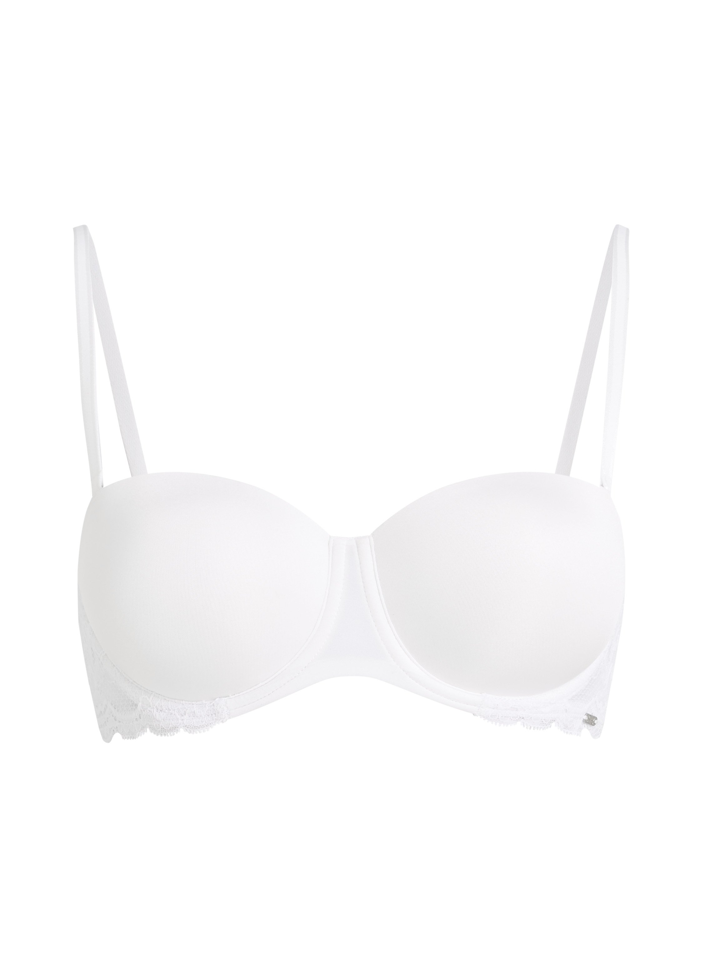 Angie Padded Strapless Underwired Bra, White, main
