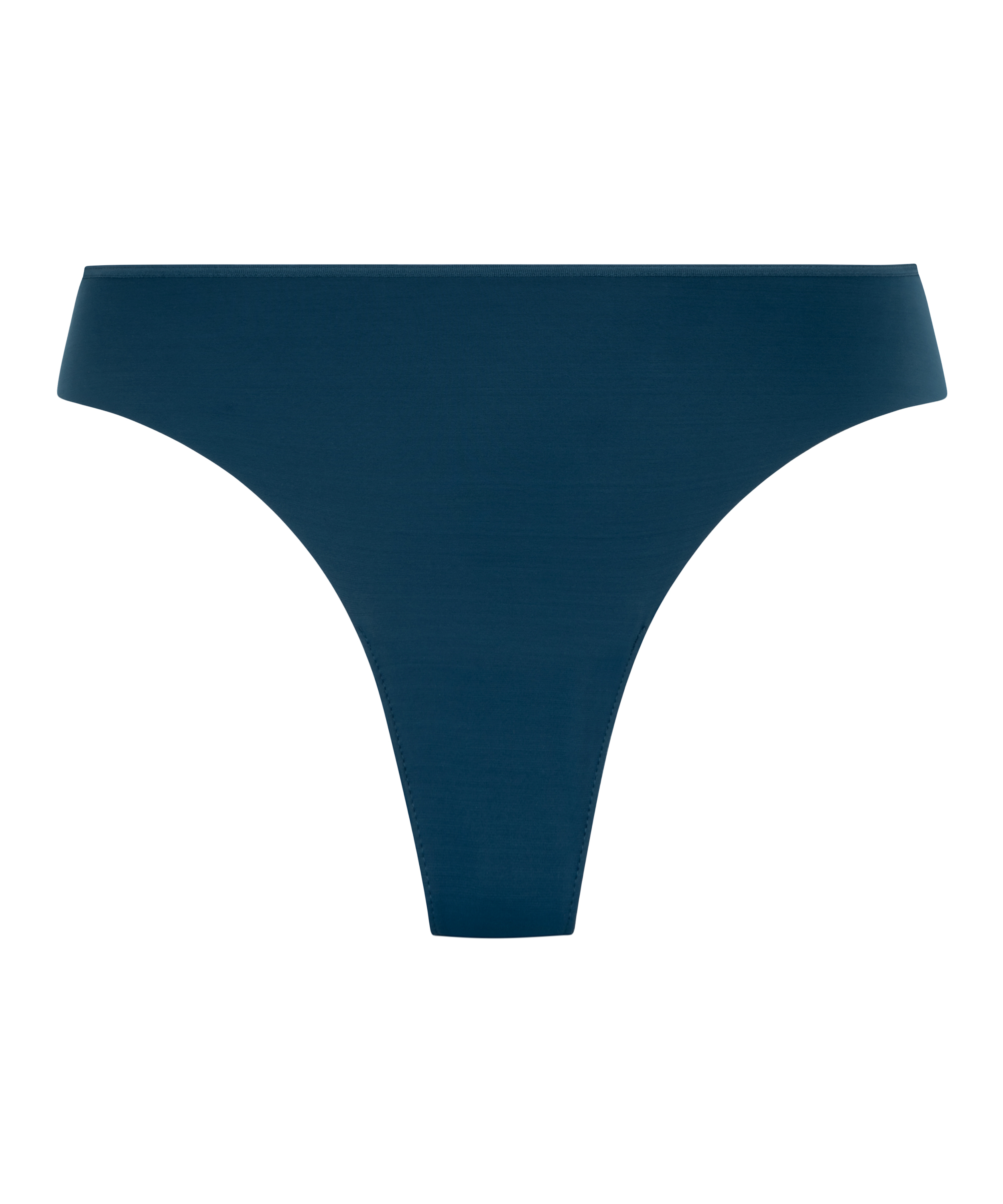 Lace Back Invisible Thong, Blue, main