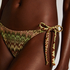 Alcapulco High-Leg Bikini Bottoms, Green