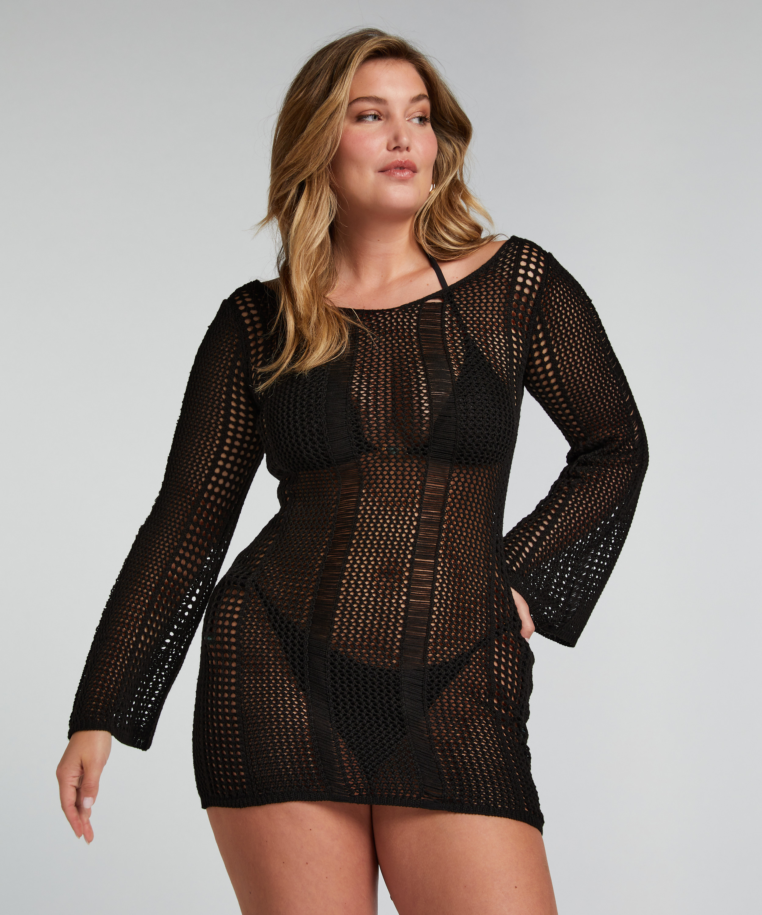 Beach Dress, Black, main