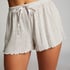Pointelle Pyjama Shorts, Beige