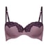 Lace & Shine Padded Underwired Bra, Purple