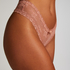 V-shaped Brazilian knickers mesh, Pink