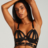 Athena Non-Padded Underwired Longline Bra, Black