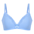 Lola Padded Non-Wired Bra, Blue