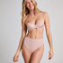 Transparent Back Padded Underwired Bra, Beige