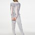 Novelty Fleece Onesie, Gray