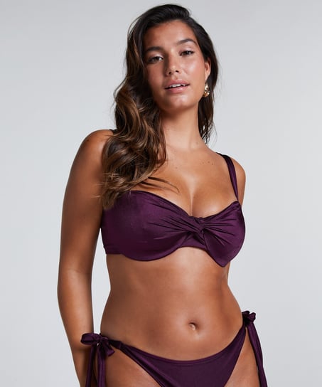 Costa Bikini Top, Purple