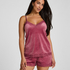 Short Velours Lace, Pink