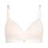 Rose padded nursing bra, White