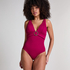 Crinkle Ring Bathingsuit, Red