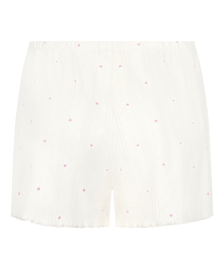 Pointelle Short, White