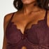 Marilee Padded Underwired Longline Bra, Purple