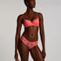 V-shaped Brazilian knickers mesh, Pink