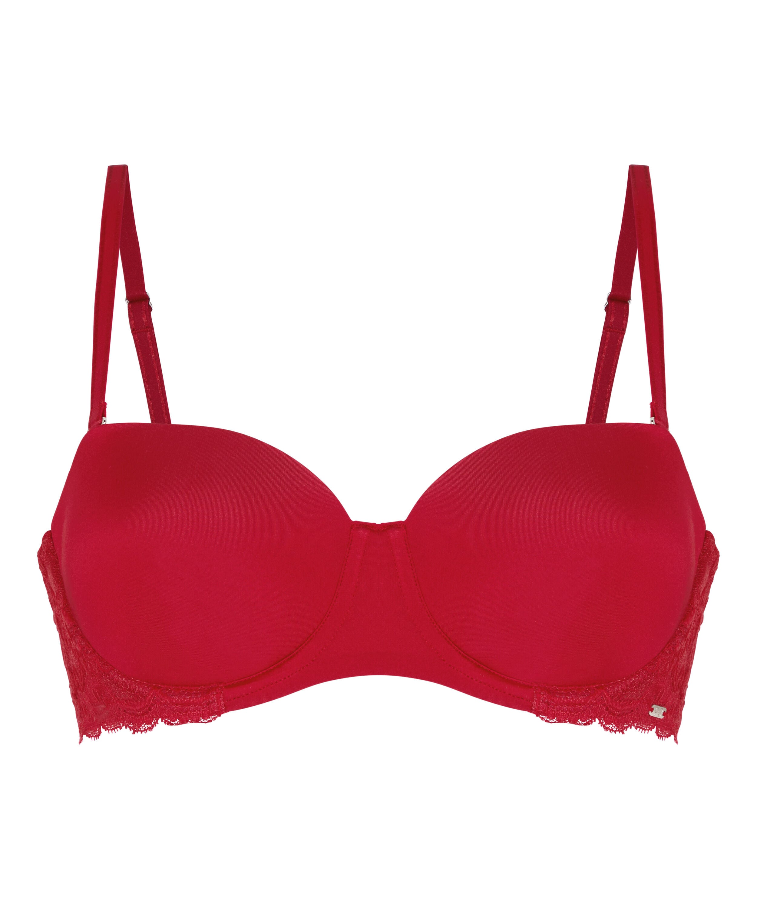 Angie Padded Strapless Underwired Bra, Red