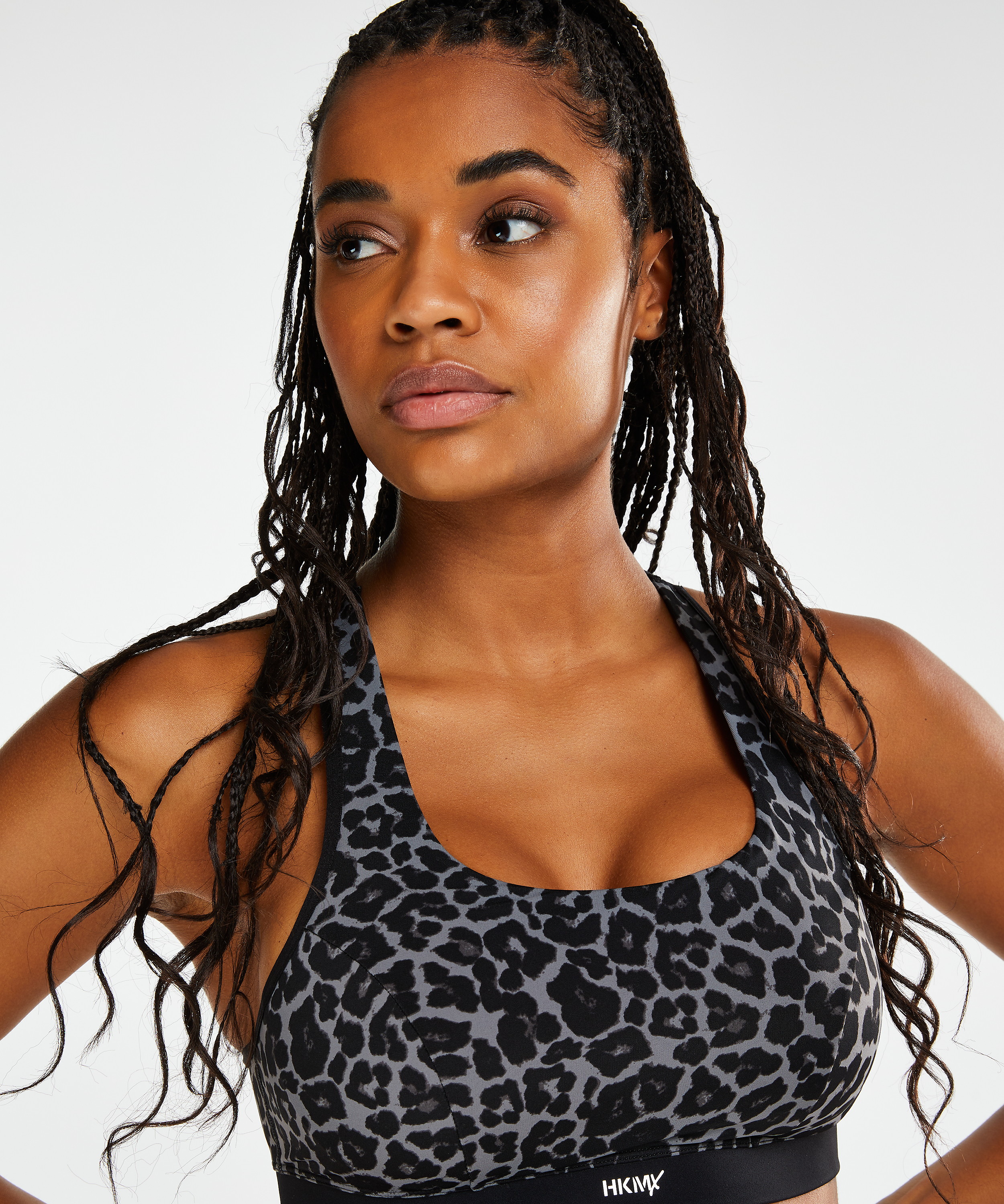 HKMX Sports bra The Spirit Level 2, Gray, main