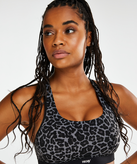 HKMX Sports bra The Spirit Level 2, Gray