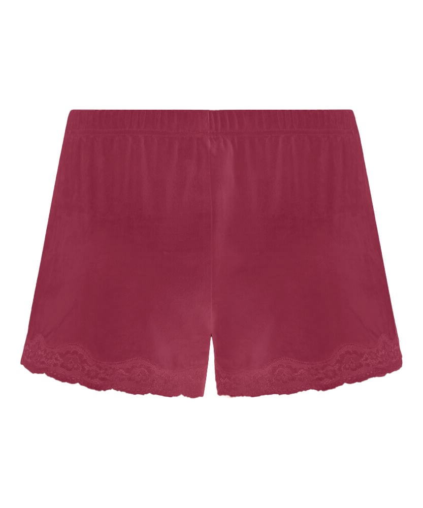 Pyjama Short Velours , Pink, main