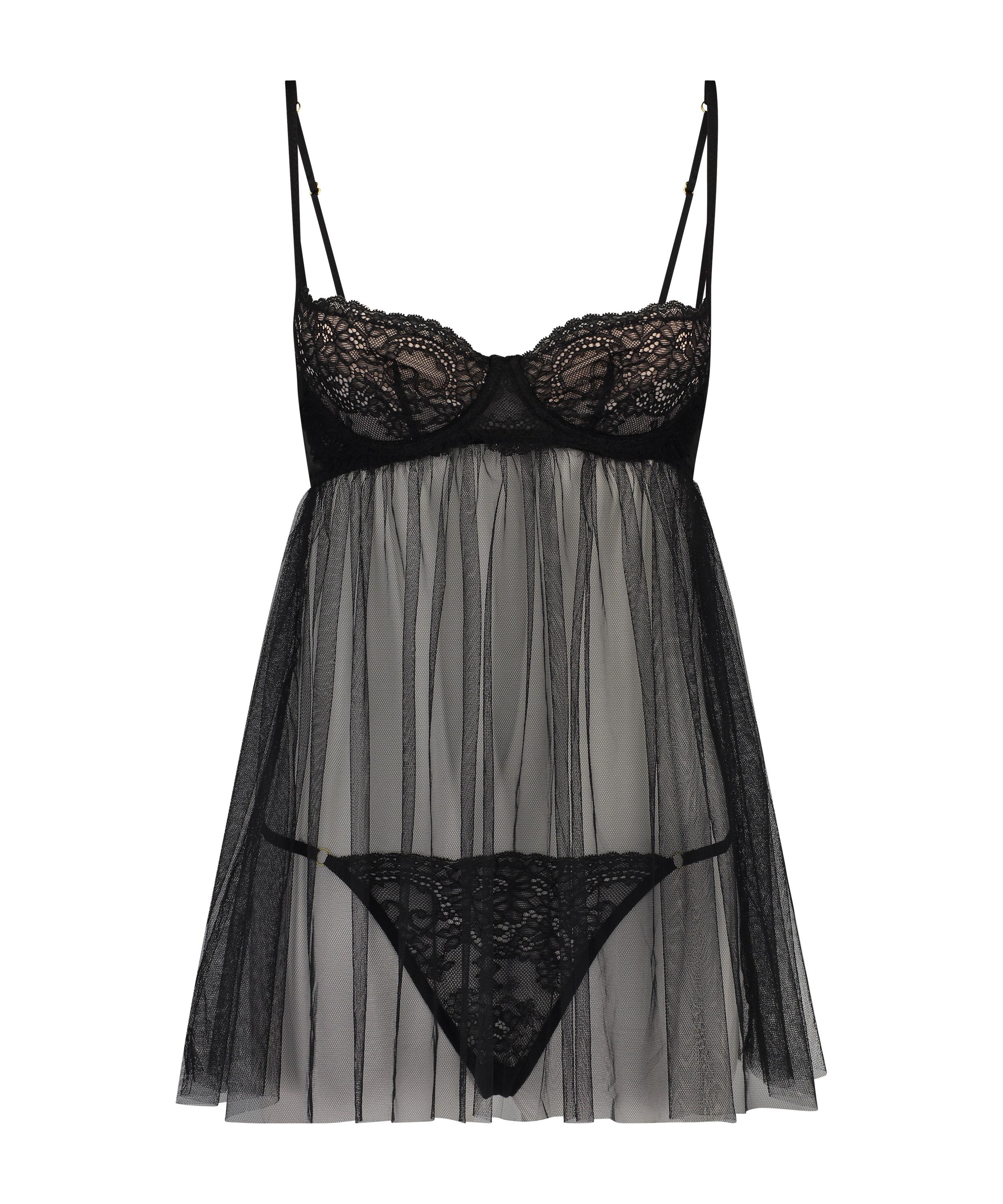 Emily Babydoll, Black, main