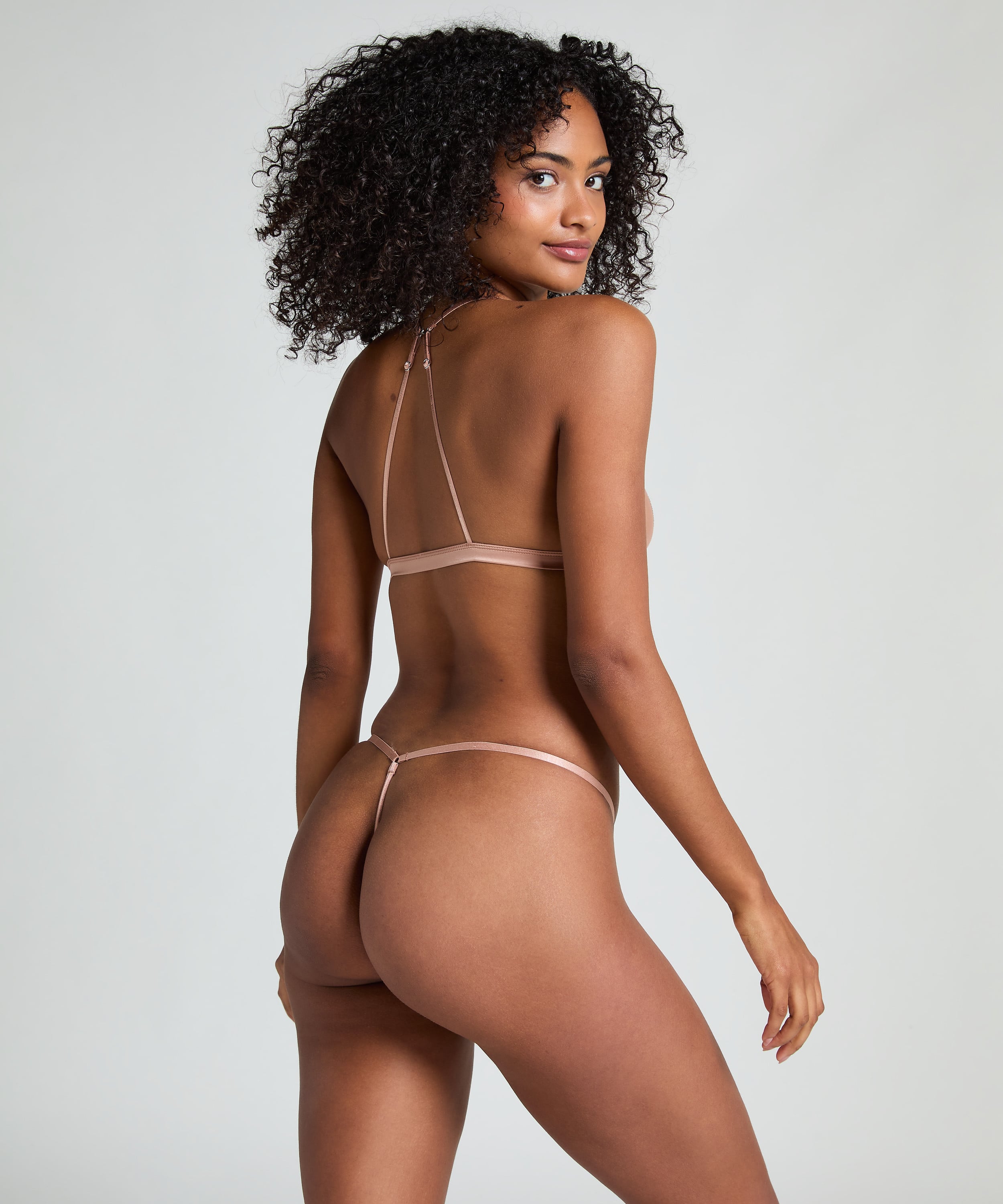 Free The Nipple Thong, Brown, main