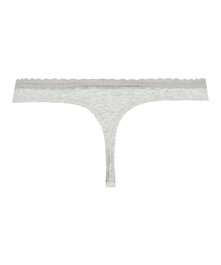 Cotton thong, Gray