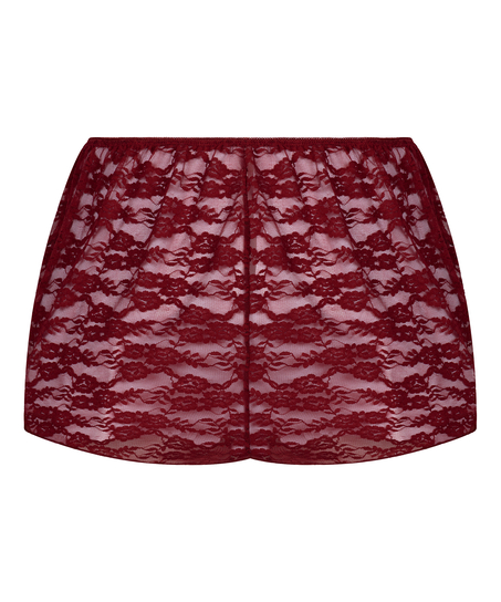 Short Allover Lace, Red