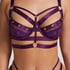 Sadie Non-Padded Longline Underwired Bra, Purple
