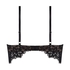Isabella Padded Underwired Longline Bra, Black
