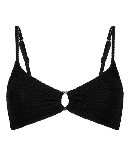 Cairo Bikini Top, Black