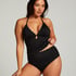 Scallop Rio Bikini Bottoms, Black