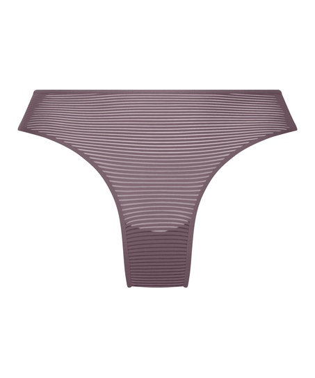 Invisible Brazilian Stripe mesh, Purple