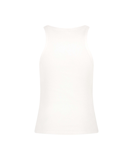 Singlet Tanktop Soft Cotton, White