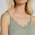 super soft Lace V-Neck cami with Cashmere, Green