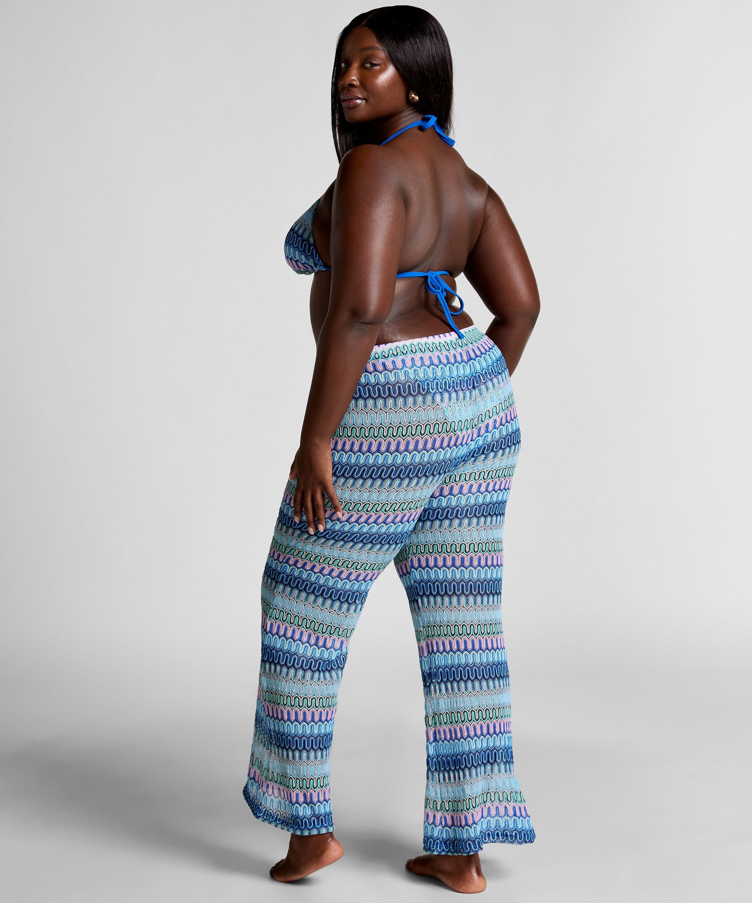 Cali Crochet Pants, Blue, main