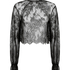 Pyjama Top Cecilia, Black