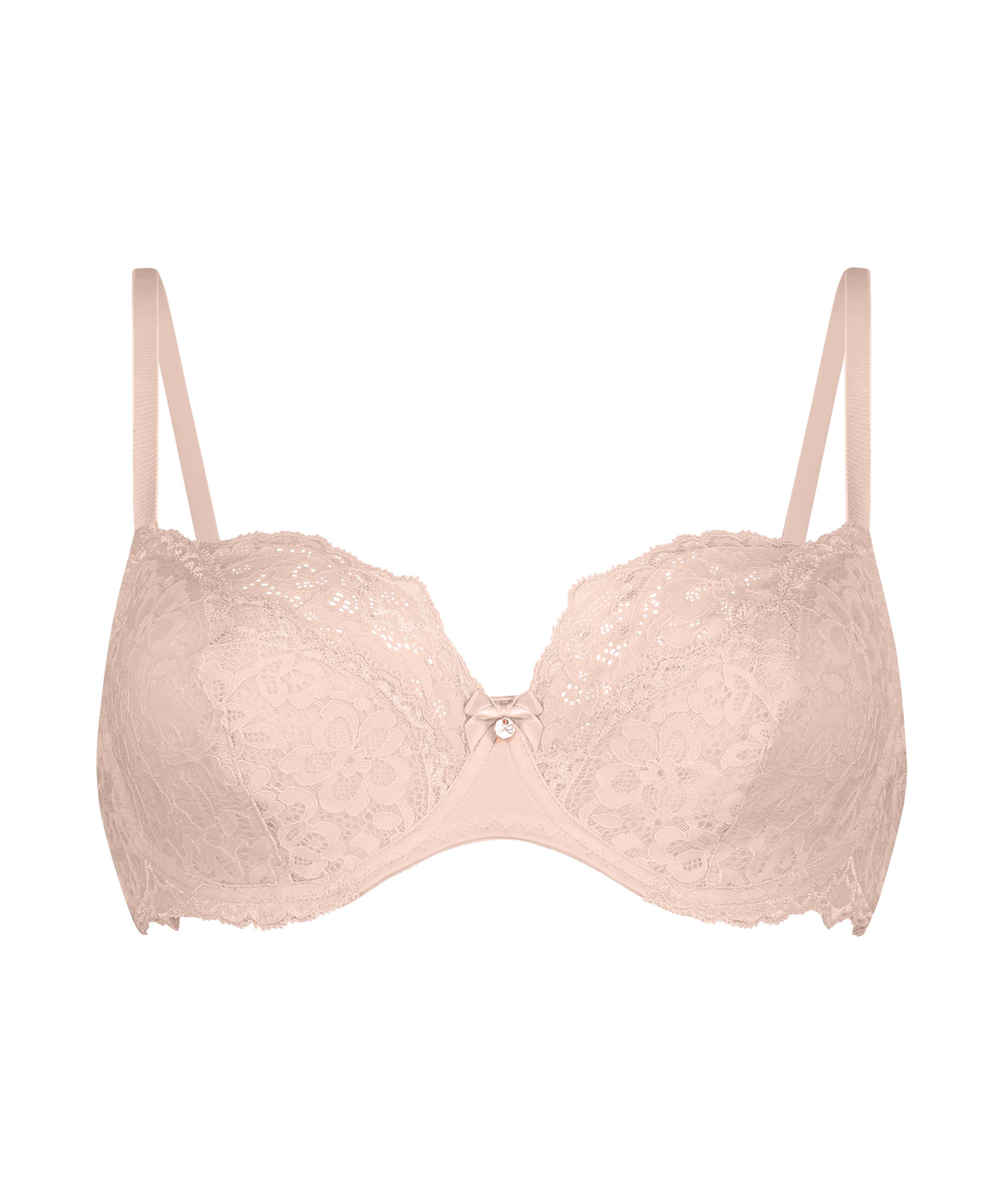 Marine Non-Padded Underwired Bra, Pink, main