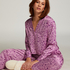 Satin Long-Sleeved Jacket, Purple