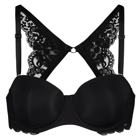 Lace Back Detail, Black