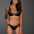 Genevieve padded push-up underwired bra, Black