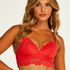 Shiloh Padded Longline Non-Underwired Bra, Red