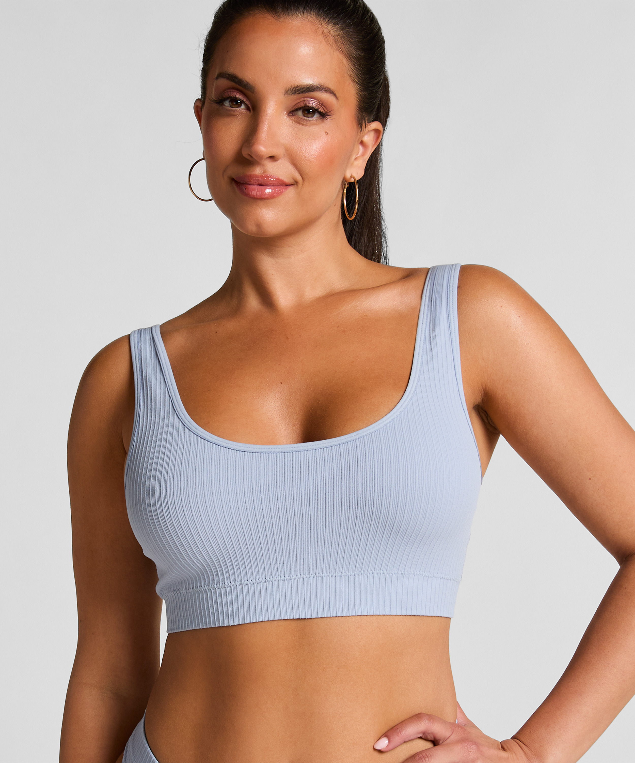 Dianne Scoop Bralette, Blue, main