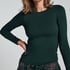 Long-Sleeved Pyjama Top, Green