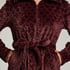 Fleece Zip Bathrobe, Purple